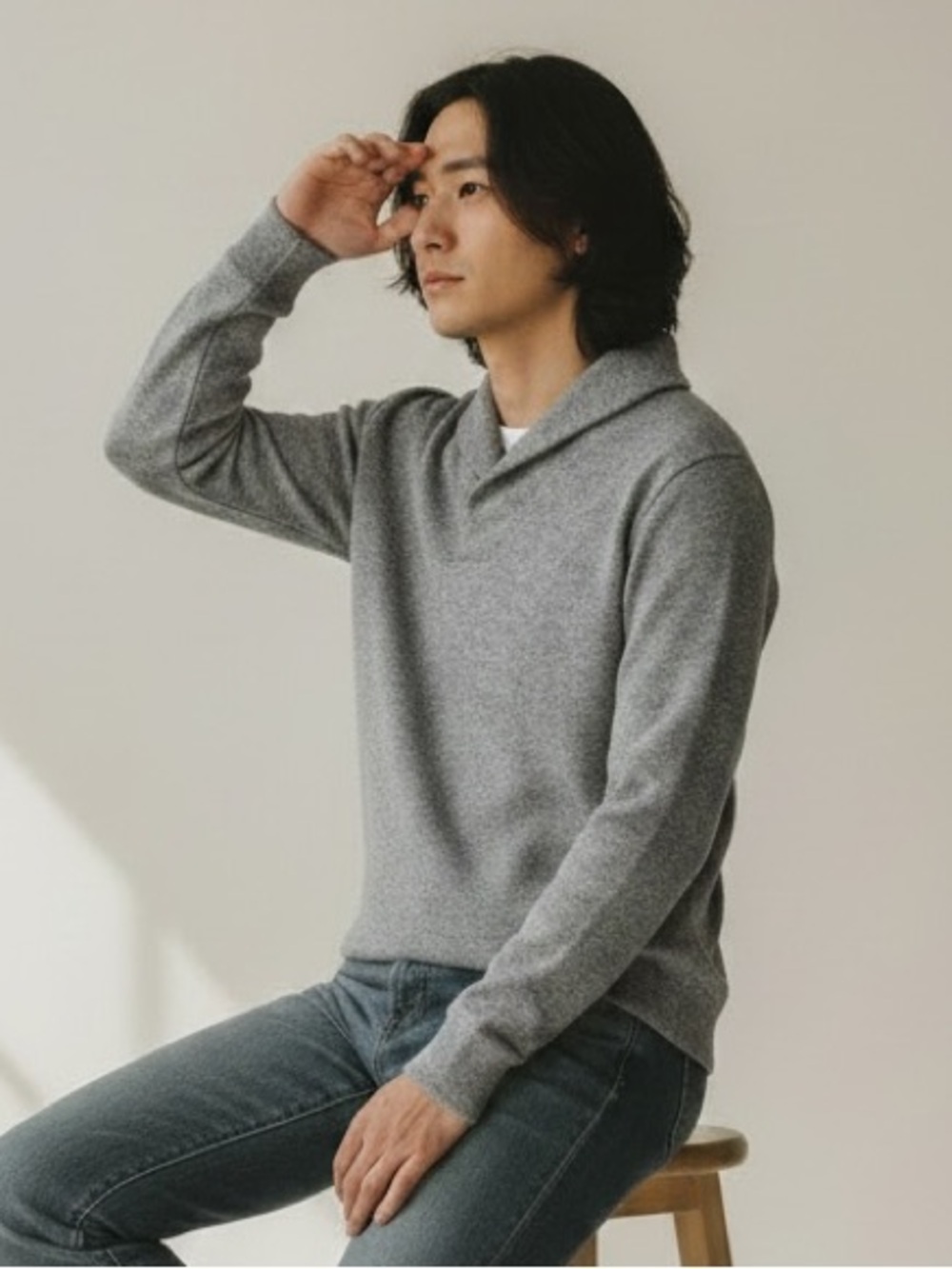 Marine Layer Gray Crewneck Sweater - Men's Casual Knit